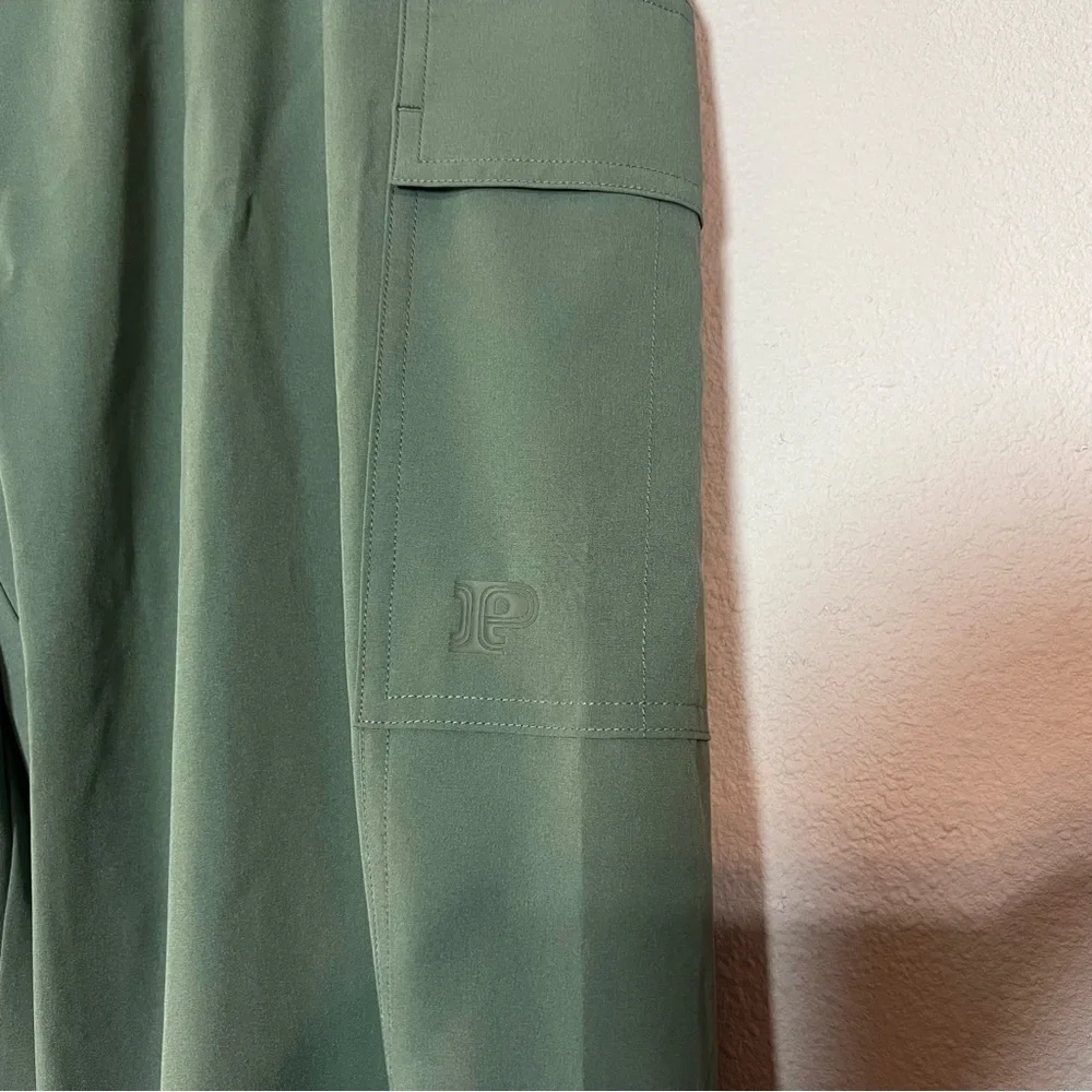 Victoria’s Secret PINK Parachute Cargo Trouser Pants Fresh Forest Green Large - Picture 9 of 13